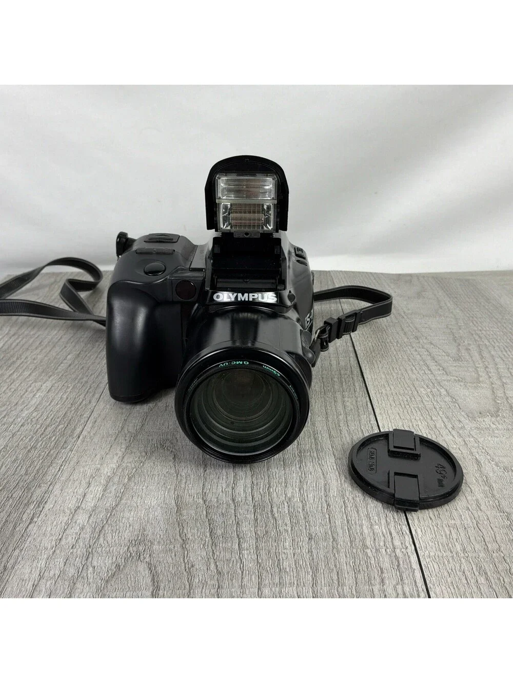 Vintage Olympus IS-1 Quartzdate 35mm SLR Film Camera ED Lens Untested Parts